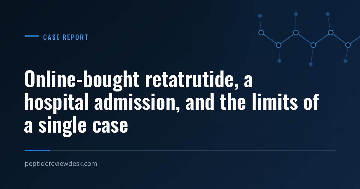 Online-bought retatrutide, a hospital admission, and the limits of a single case