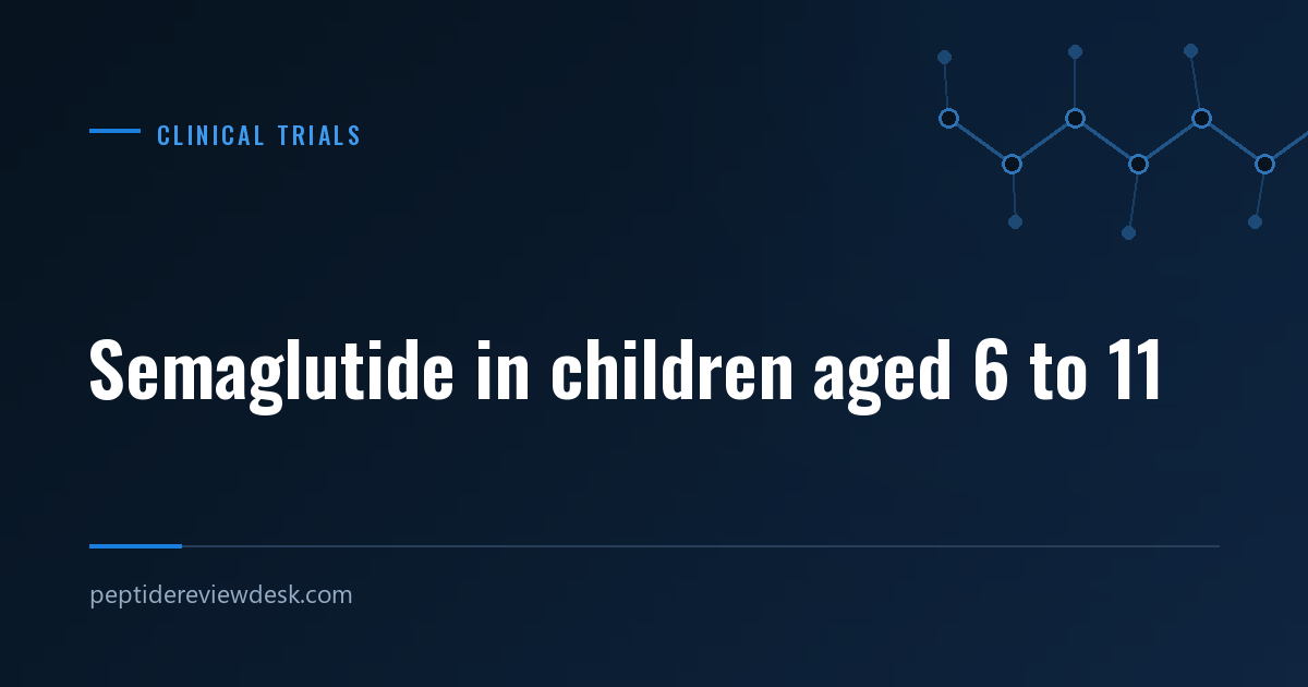 Semaglutide in children 6 to 11: STEP Young phase 3 results