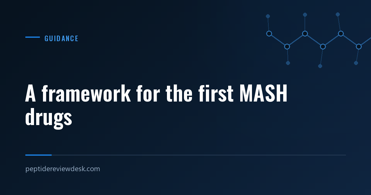 Peptide Review Desk news card: a framework for the first MASH drugs