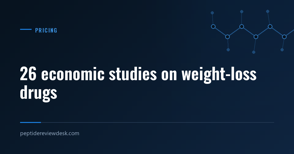 Typographic title card: review of 26 economic evaluations of weight-loss drugs