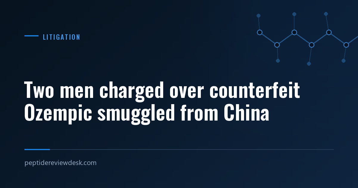 Two men charged over counterfeit Ozempic smuggled from China
