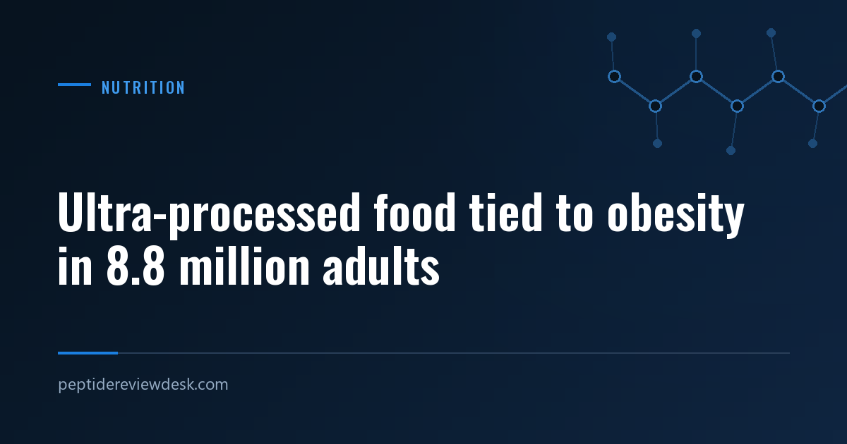 Meta-analysis of ultra-processed food intake and chronic disease in 8.8 million adults
