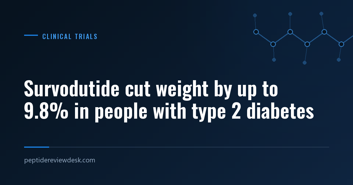 Survodutide cut weight by up to 9.8% in people with type 2 diabetes